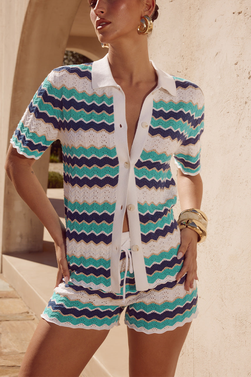 HUBERT TOP - BLUE MULTI XXL - HUBERTTOPXSHORTBLUEMULTI_1
