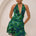 IMALI HALTER COWL MINI DRESS - CALISTA GREEN