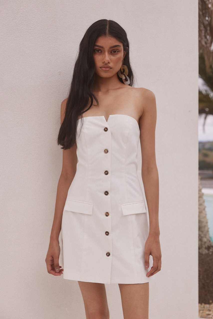 INARA MINI DRESS - WHITE XXL - INARAMINIDRESS-WHITE_1