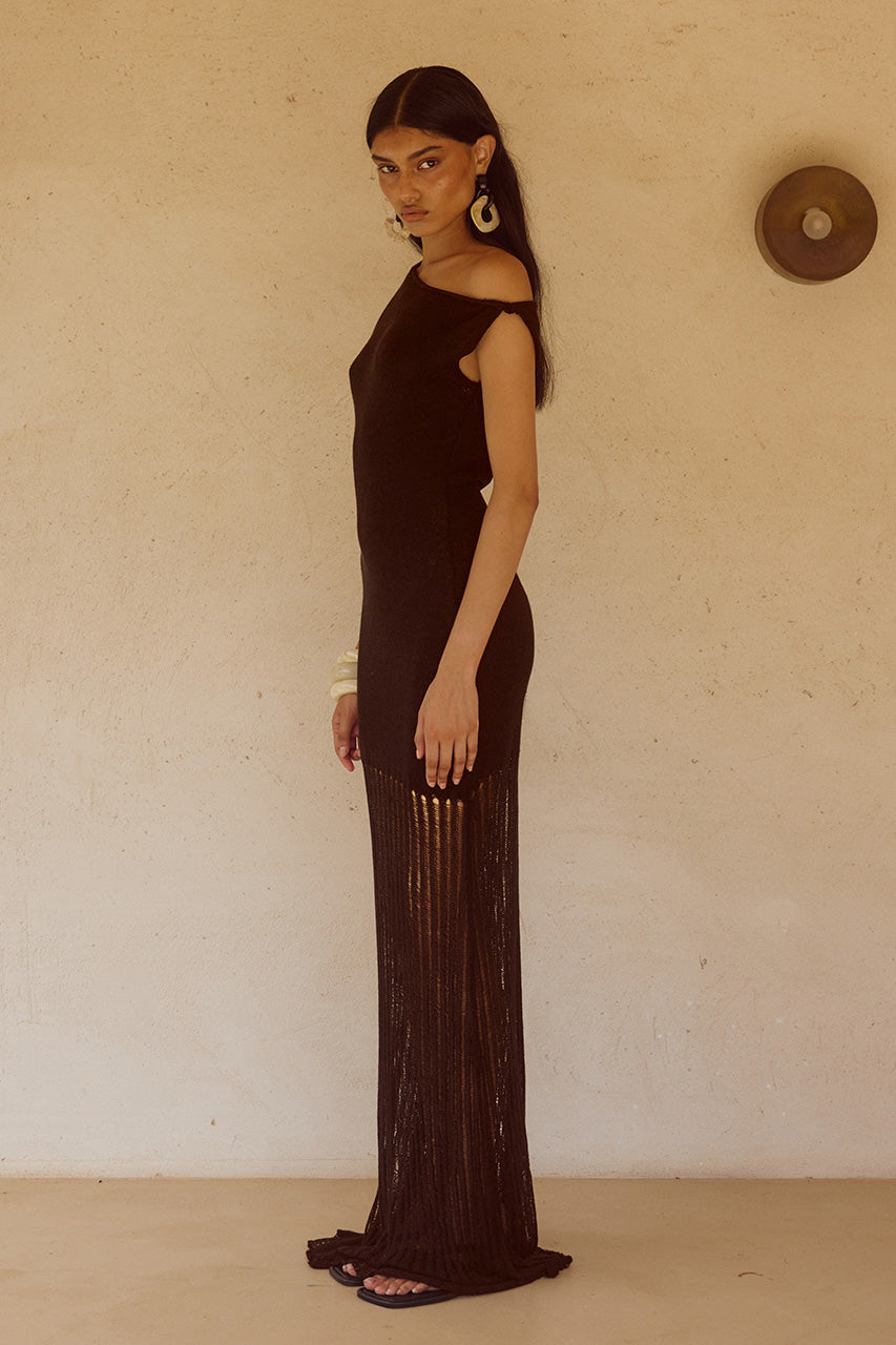 JACQUES KNIT MAXI DRESS - CHOCOLATE - JACQUESMAXIDRESSCHOCOLATE_5