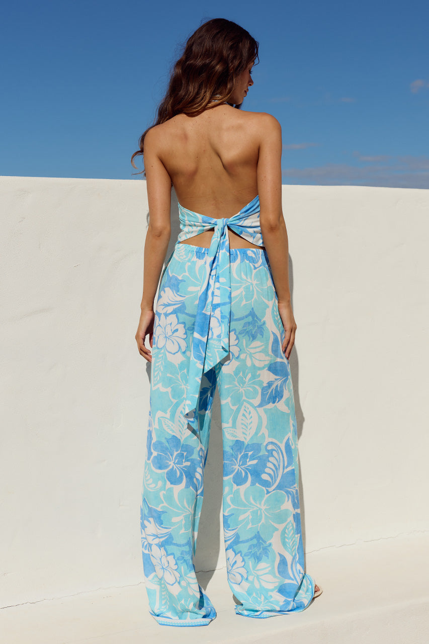 JADE STRAIGHT LEG PANT - LELO BLUE