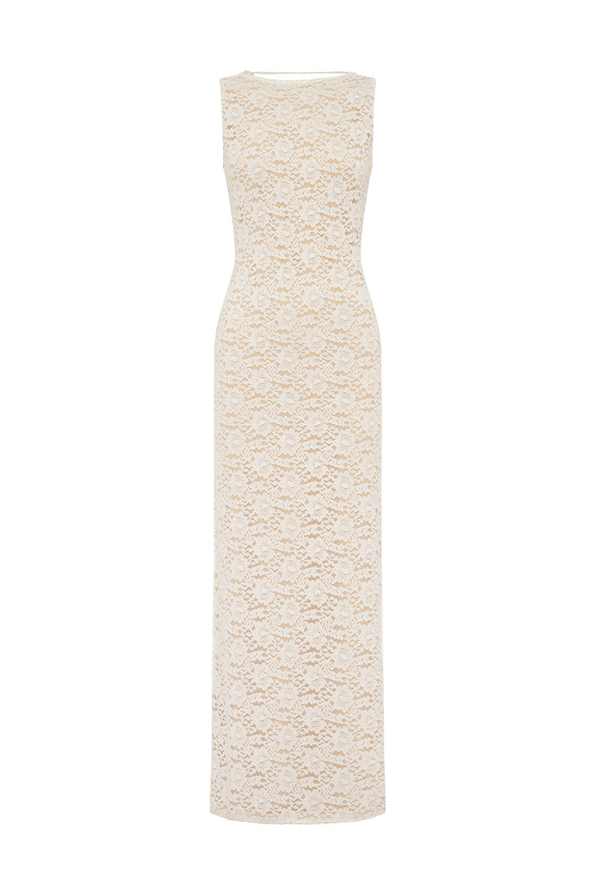 JANIE BOAT NECK MAXI DRESS - WHITE - JANIEBOATNECKMAXIDRESS-WHITE