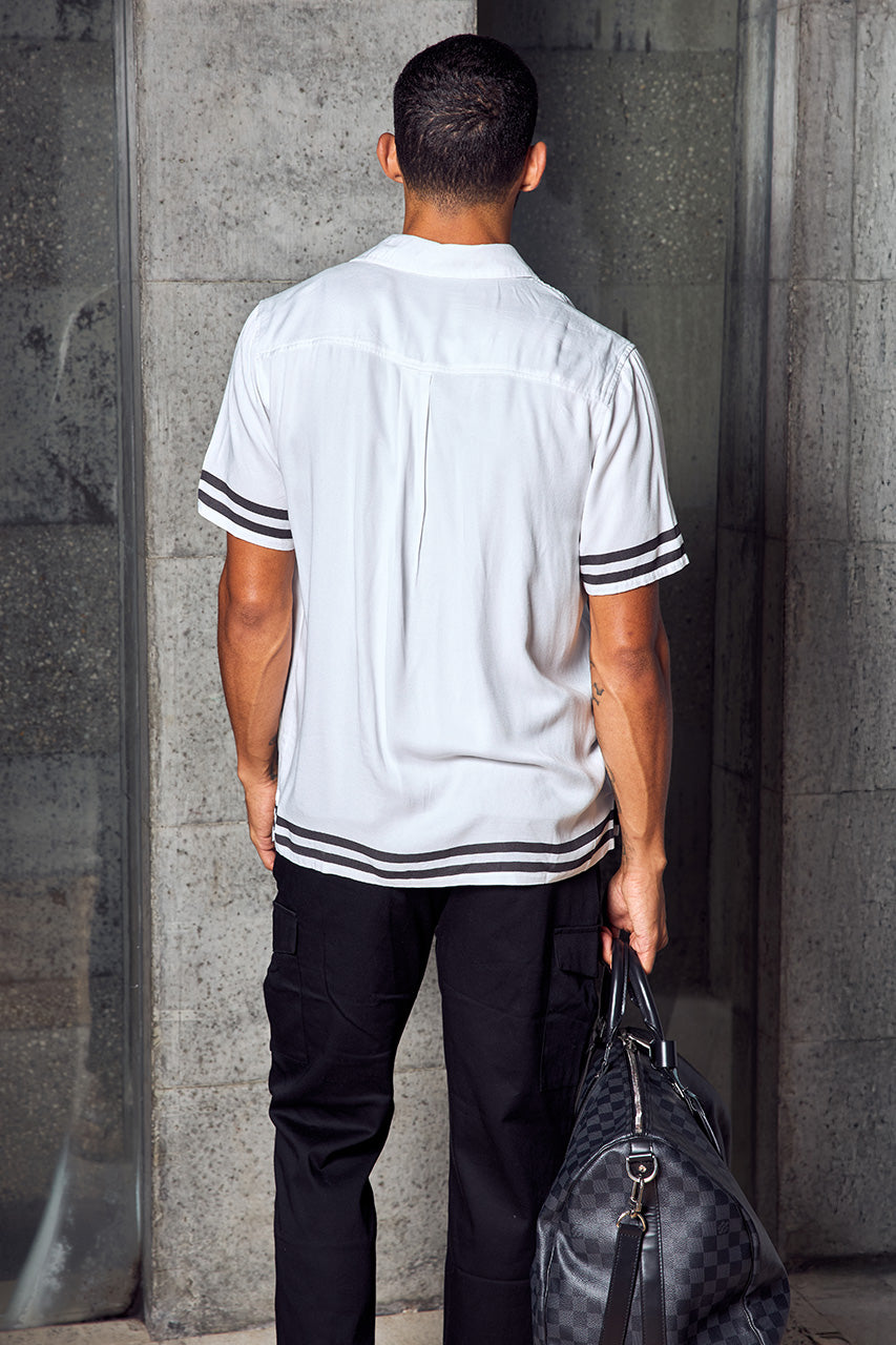 JAXSON SHORT SLEEVE SHIRT - JAXSON BLACK/WHITE - JAXON_SHORT_SLEEVE_SHIRT_-_JAXSON_BLACK_WHITE