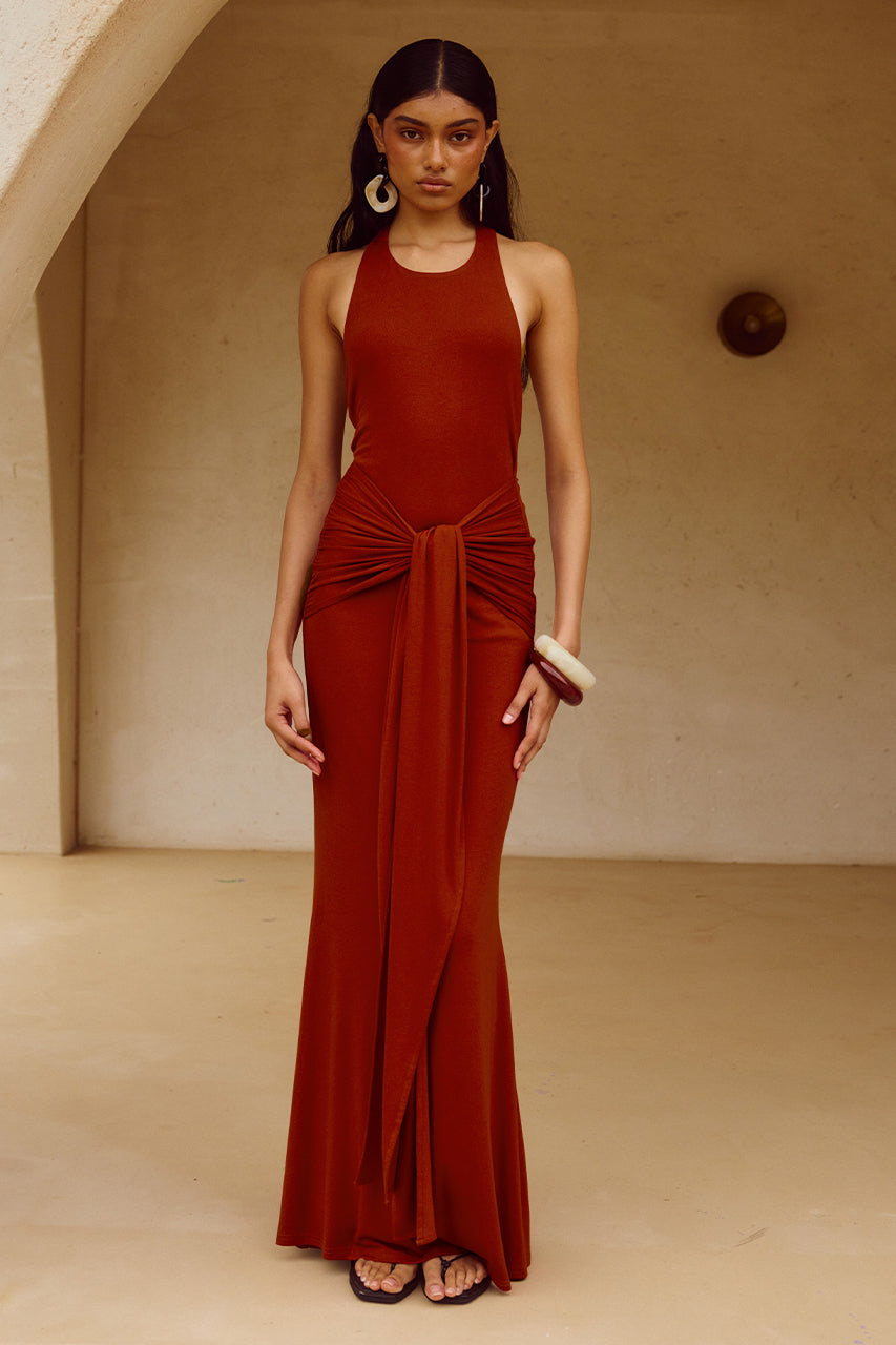JUDAH MAXI DRESS - RED XXL - JUDAH-MAXI-DRESS-RED