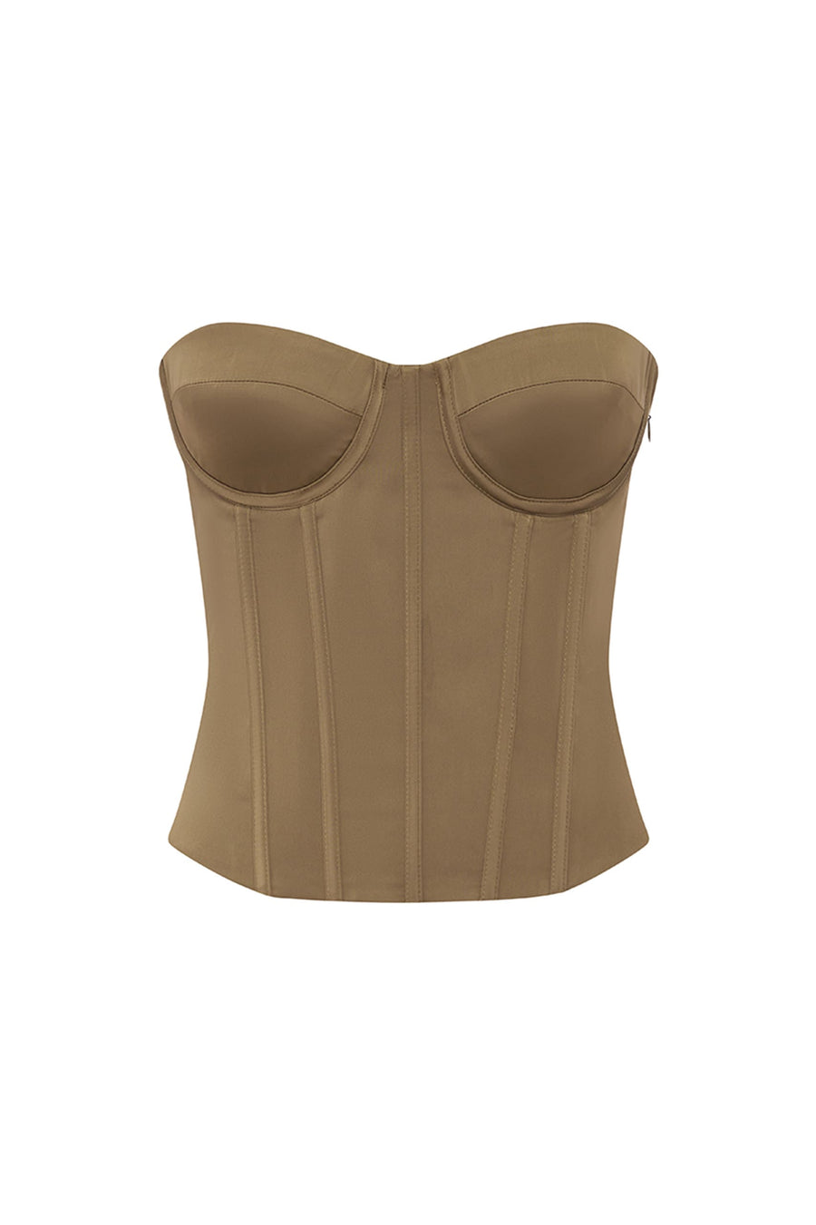 JULIETTE STRAPLESS BUSTIER - TAUPE - JULIETTESTRAPLESSBUSTIER-TAUPE