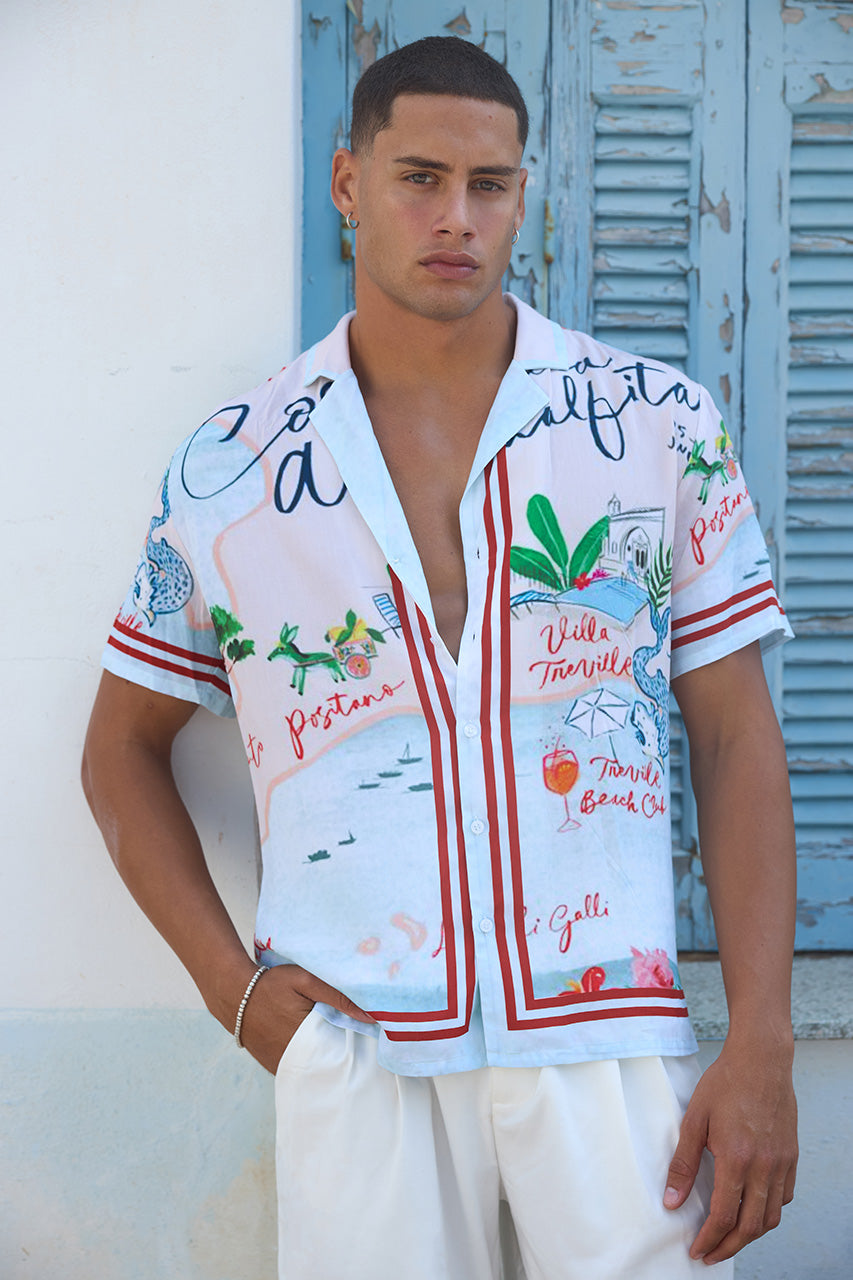 JULIO SHORT SLEEVE SHIRT - JULIO AQUA - JULIOSHORTSLEEVESHIRT-JULIOAQUA