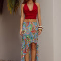JUNA MIDI SKIRT - CARINA PRINT