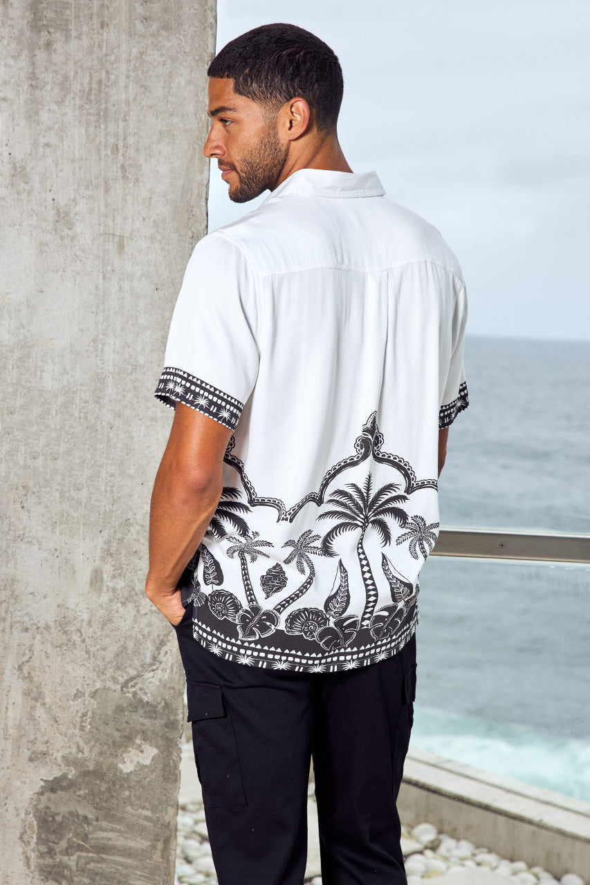 KADEN SHORT SLEEVE SHIRT - KADEN BLACK/WHITE - KADEN_SHORT_SLEEVE_SHIRT_-_KADEN_BLACK_WHITE-1