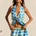 AMOREE ELASTICATED SHORT - VIRELLI BLUE MULTI