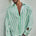 KAIDEN LONG SLEEVE SHIRT - GREEN STRIPE