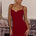 KARLA SWEETHEART MINI DRESS - CHERRY