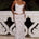 KIANI LOW WAIST LACE MAXI SKIRT - WHITE