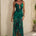 KIATA RUFFLE MAXI DRESS - CALISTA GREEN