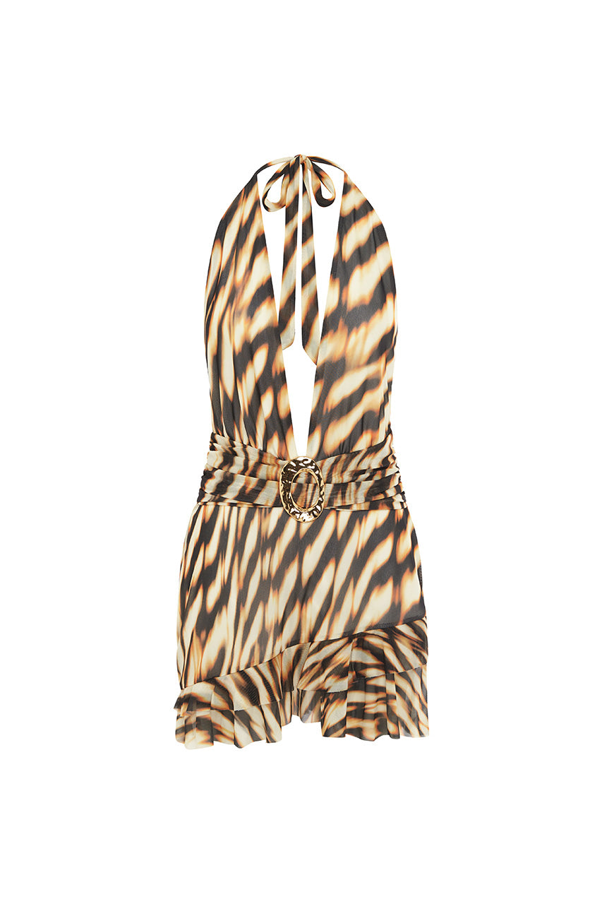 KIATA MINI DRESS - ARIZONA CHOC - KIATAMINIDRESSARIZONACHOC