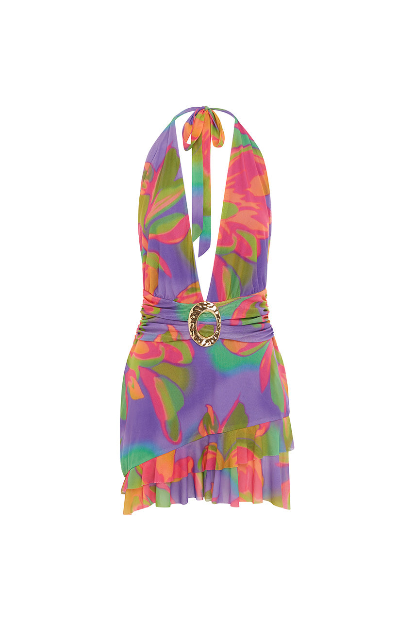 KIATA MINI DRESS - DIAZ IRIS - KIATAMINIDRESSDIAZPINK