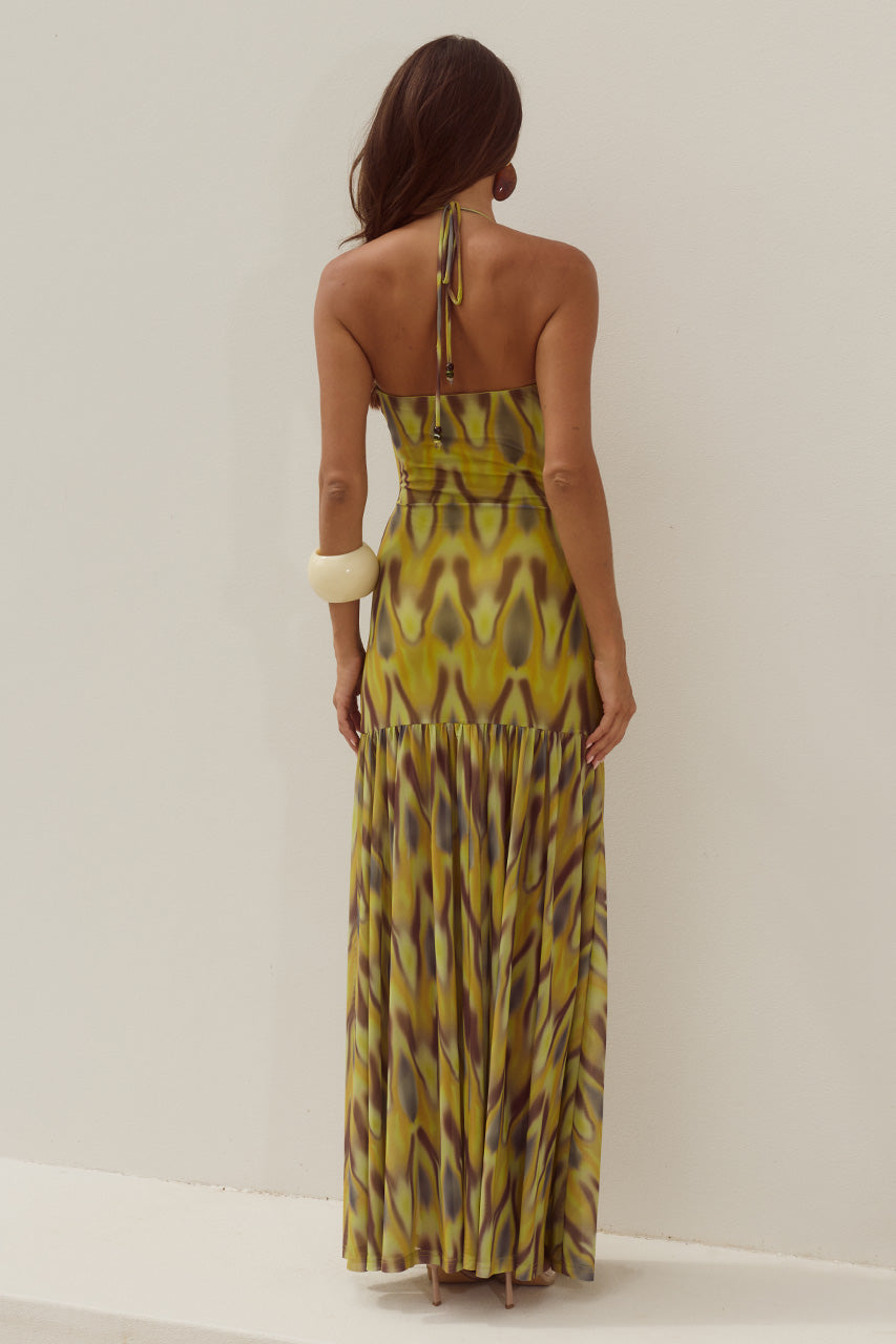 KIKI HIGH SLIT MAXI DRESS - CASSIA YELLOW - KIKIHIGHSLITMAXIDRESS-CASSIAYELLOW-12