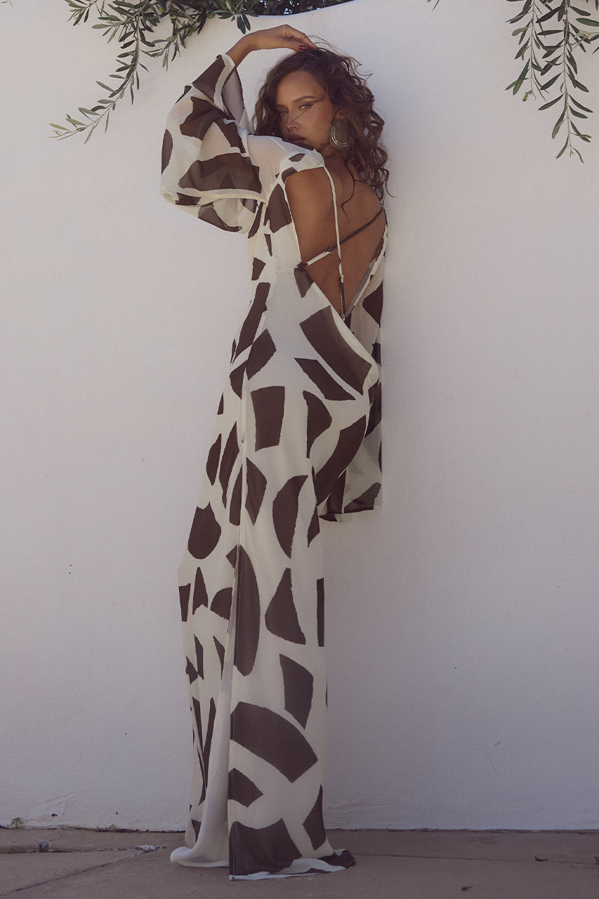 KIMBER MAXI DRESS - LAZURE CHOCOLATE XXL - KIMBER-MAXI-DRESS---LAZURE-CHOCOLATE-_3