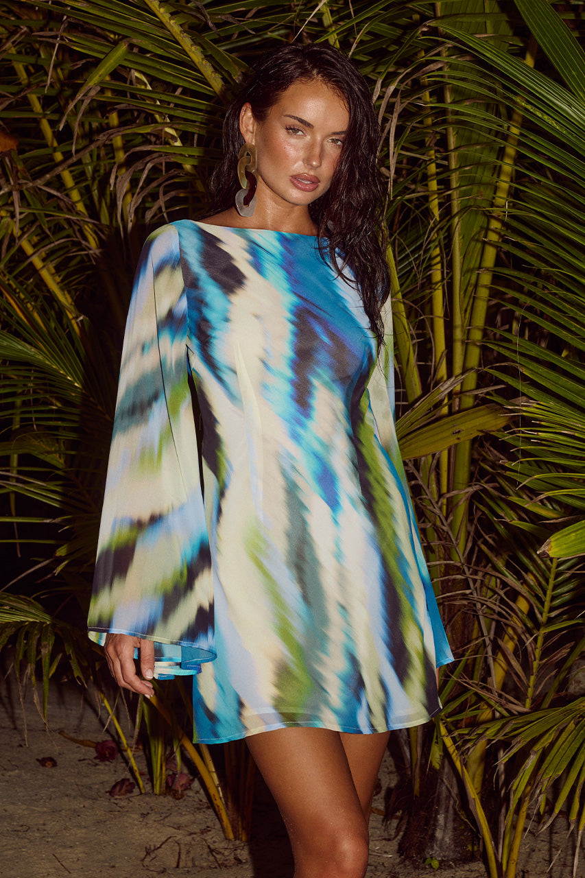 KIMBER MINI DRESS - MIRAGE PRINT - KIMBERMINIDRESSMIRAGEPRINT_1