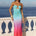 KLEO MAXI DRESS - RAINBOW OMBRE