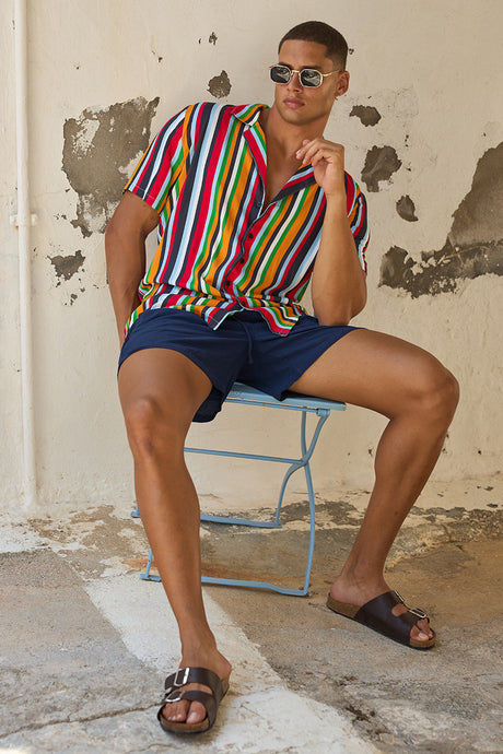 KOLTON SHORT SLEEVE SHIRT - XYLA STRIPE