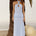 KOURTNEY MAXI KNIT SKIRT - BABY BLUE