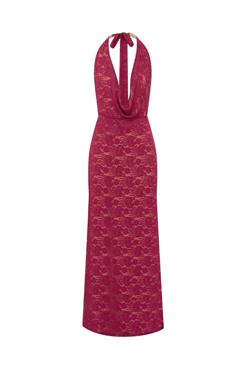 KYLO PLUNGE COWL MAXI DRESS - BERRY - KYLOPLUNGECOWLMAXIDRESS-BERRY-6