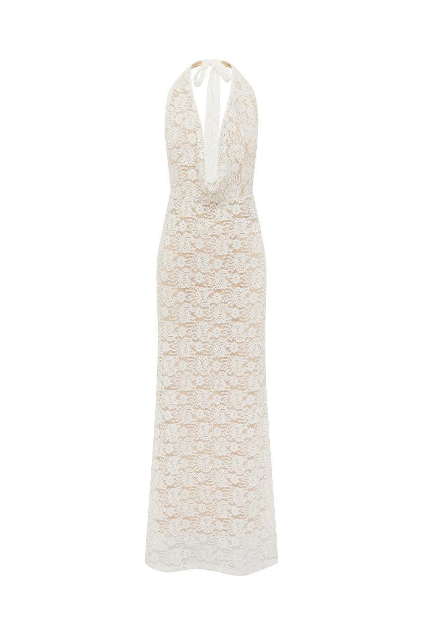 KYLO PLUNGE COWL MAXI DRESS - WHITE - KYLOPLUNGECOWLMAXIDRESS-WHITE-3