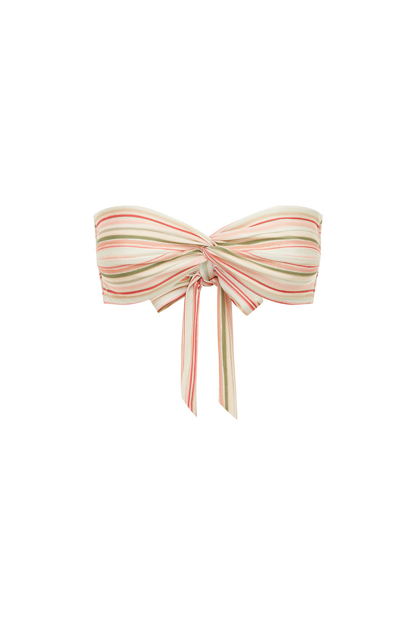 LAGOS TWIST BANDEAU BIKINI TOP - SADIE PINK - LAGOSTWISTBANDEAUBIKINITOP-SADIEPINK