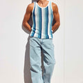 LIAN KNIT TANK - BLUE