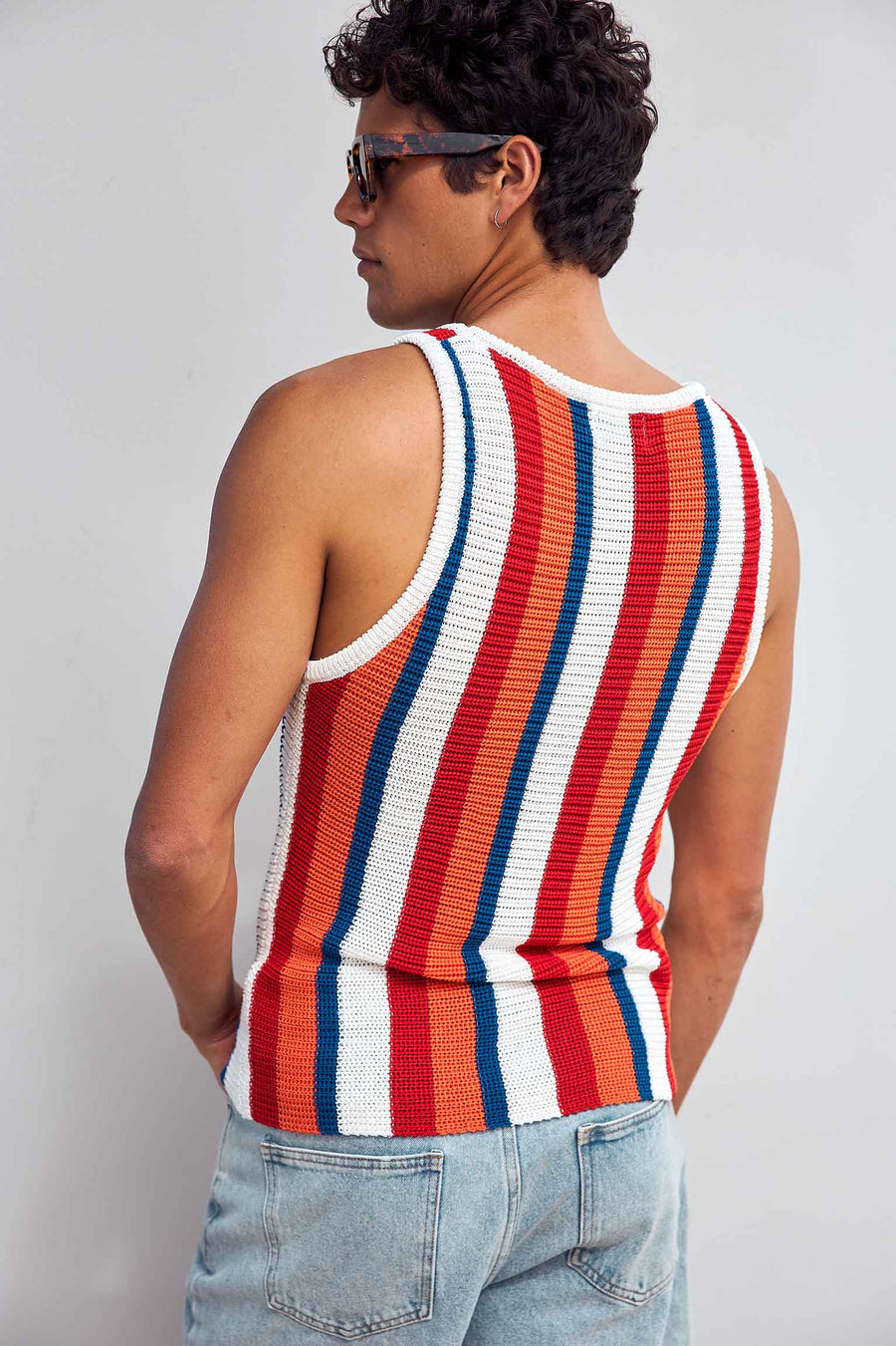 LIAN KNIT TANK - RED - LIANKNITTANK-RED-1