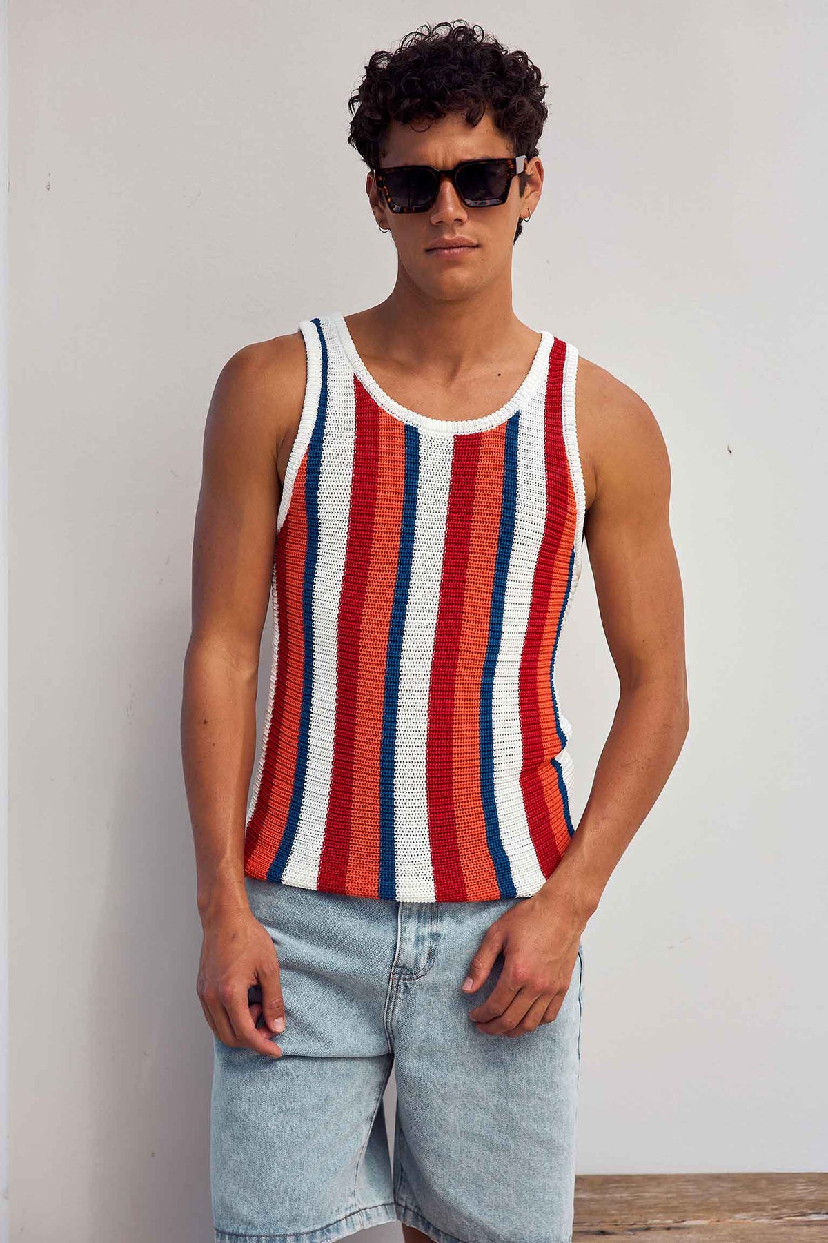 LIAN KNIT TANK - RED - LIANKNITTANK-RED-2
