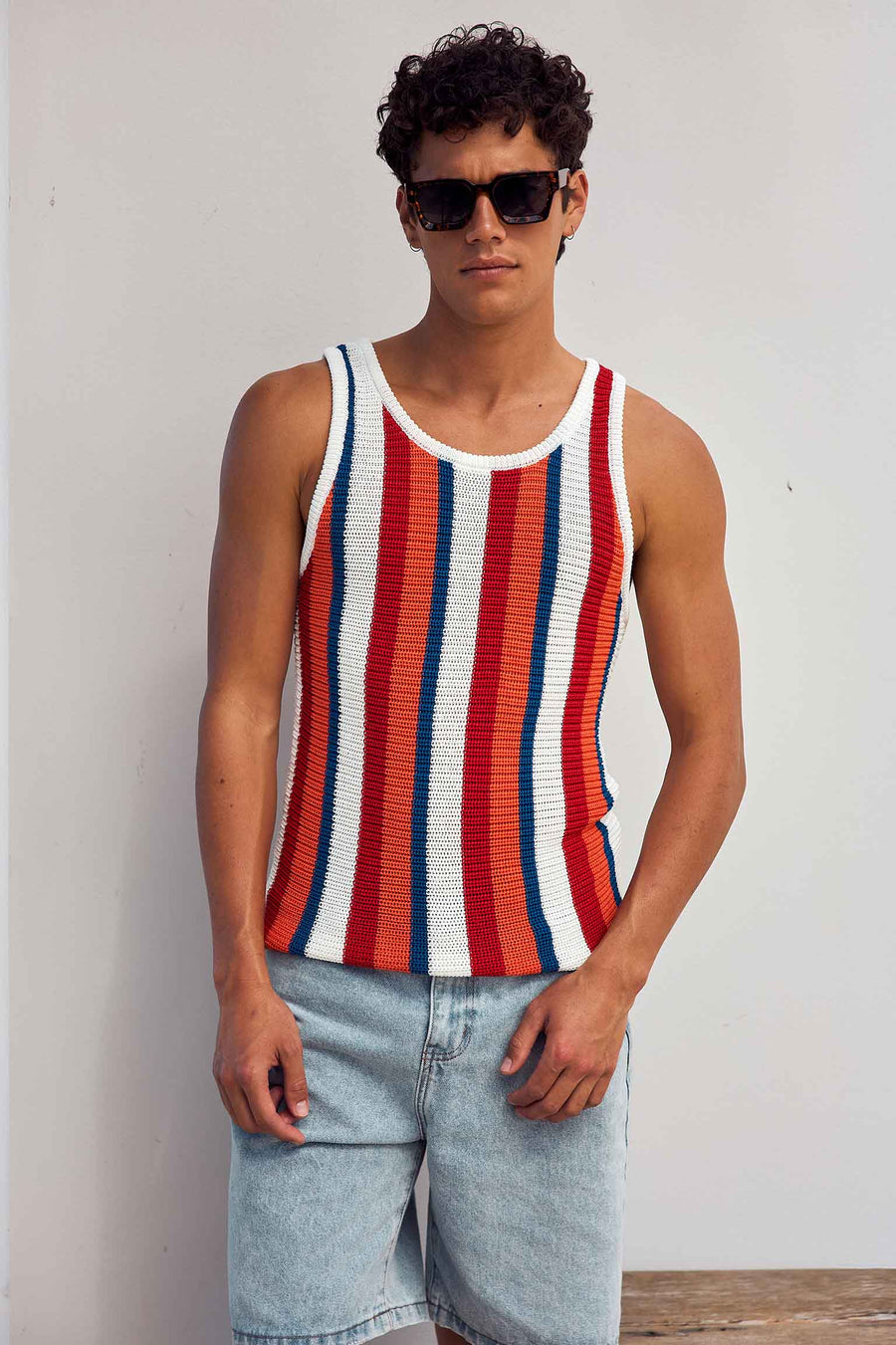 LIAN KNIT TANK - RED - LIANKNITTANK-RED-2