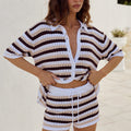 LILIANA KNIT SHORT - CHOCOLATE