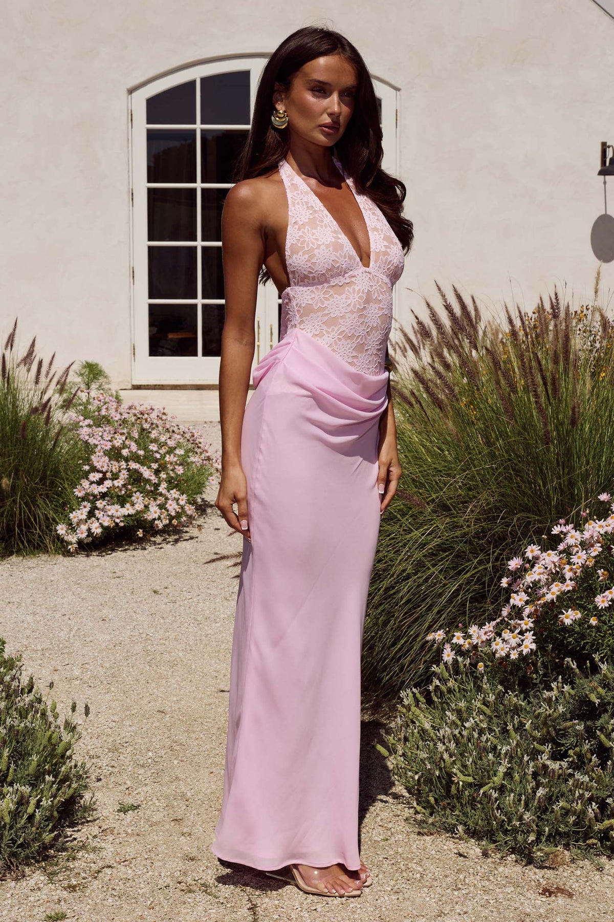 LINA HALTER DRAPED MAXI DRESS - MUSK - LINAHALTERDRAPEDMAXIDRESS-MUSK-2