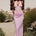 LINA HALTER DRAPED MAXI DRESS - MUSK