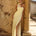 LIORA DRAPED SCARF MAXI DRESS - BUTTER