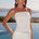 LOANA LACE TRIM STRAPLESS TOP - WHITE