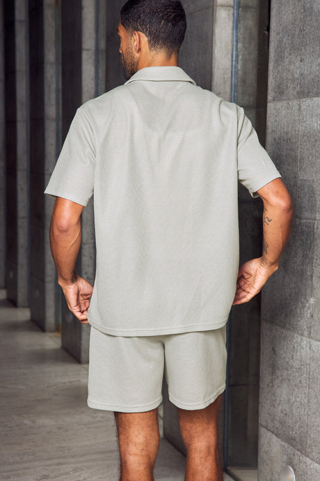 LOGAN SHORT SLEEVE SHIRT - SAND