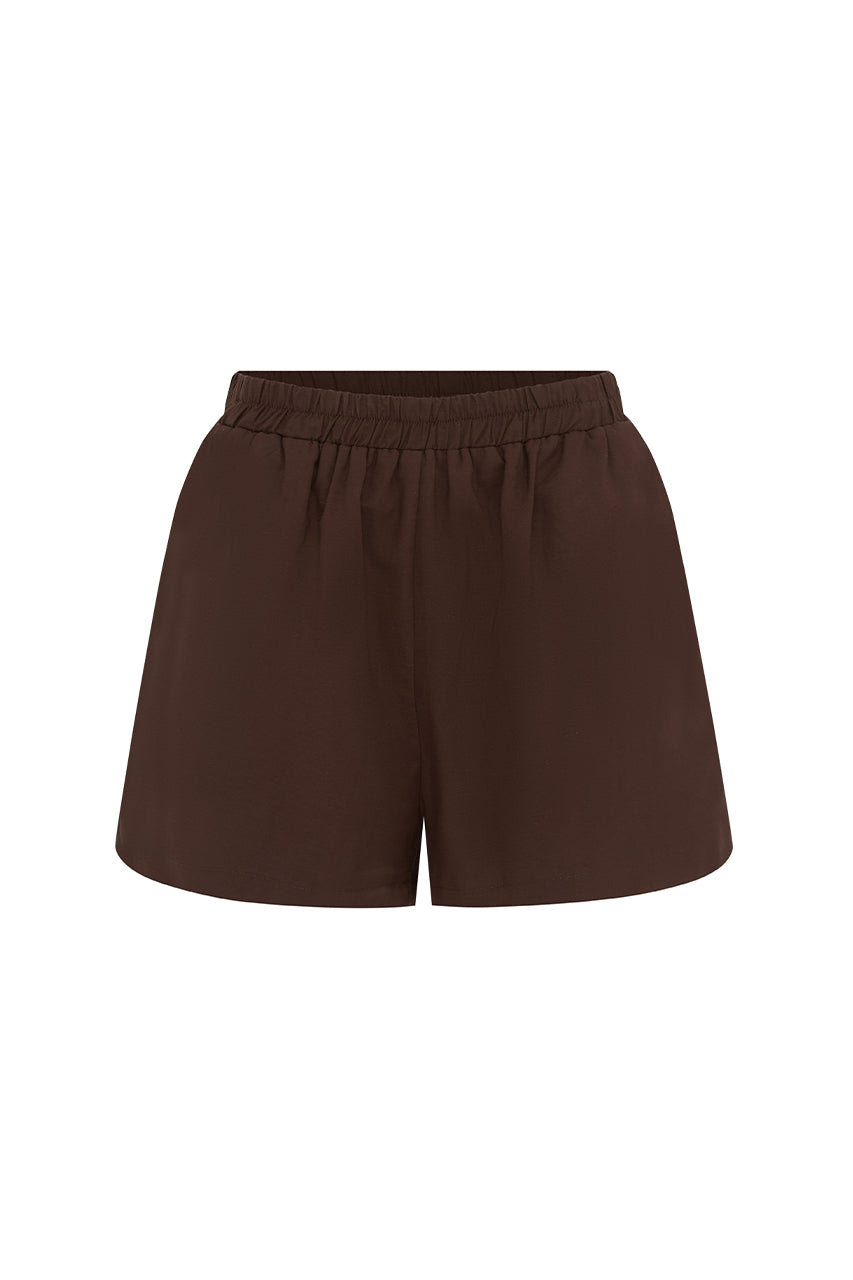 LOLA SHORT - CHOCOLATE - LOLA-SHORT