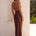 LUCIENNE MAXI DRESS - CHOCOLATE
