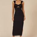 DINAH MIDI DRESS - BLACK