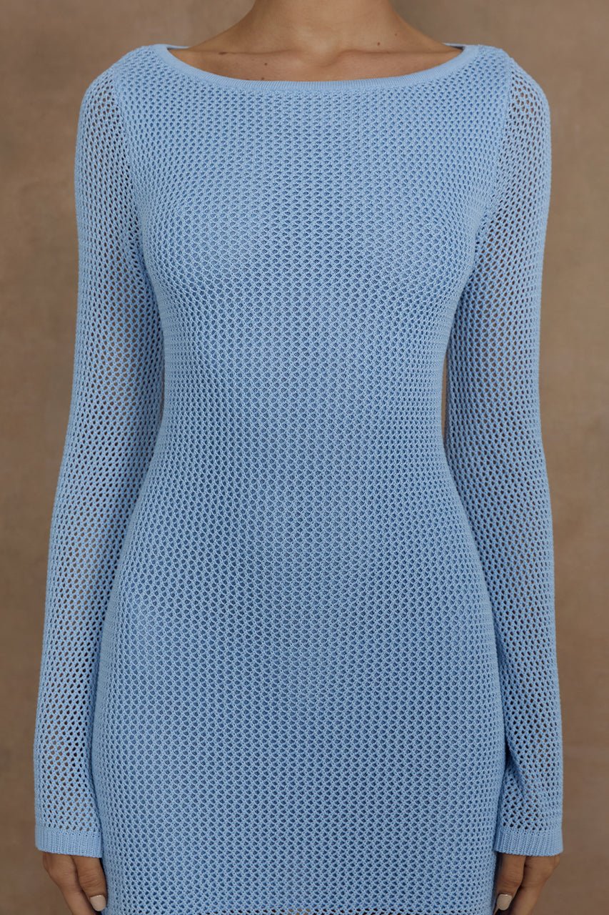 MARIS MINI DRESS - ICE BLUE - MADDY_POLLARD_RUNAWAY-144
