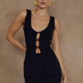 NADINA TOP - BLACK