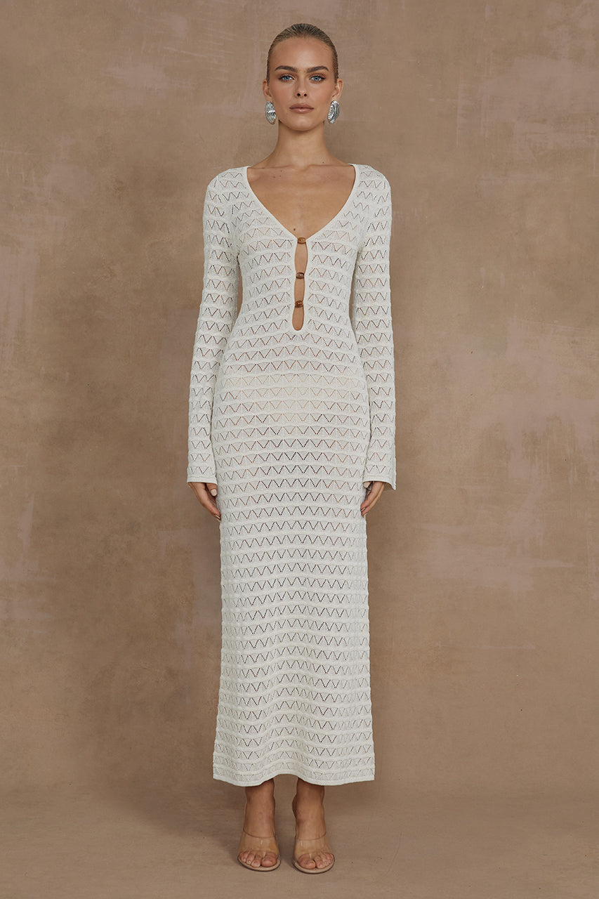 NYA MIDI DRESS - IVORY XL - MADDY_POLLARD_RUNAWAY-166