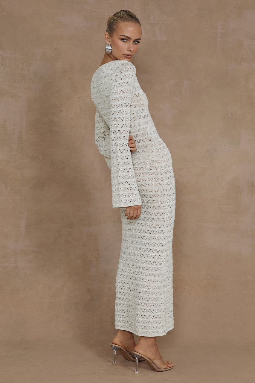 NYA MIDI DRESS - IVORY - MADDY_POLLARD_RUNAWAY-169