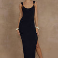 TAKITA MIDI DRESS - BLACK