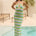 MAHLIA MAXI DRESS - AQUA MULTI
