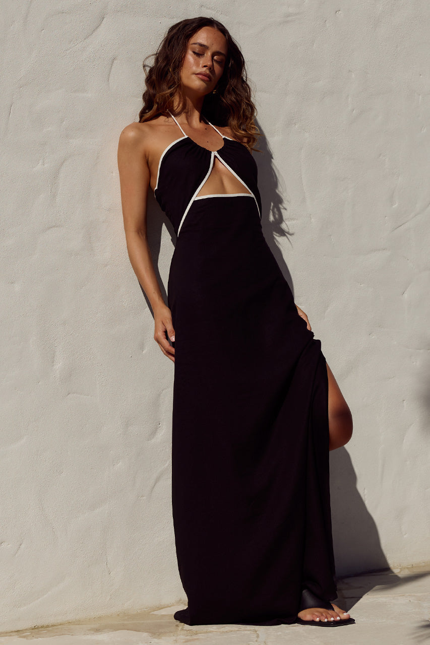 MAIA HALTER MAXI DRESS - BLACK XXL - MAIAHALTERMAXIDRESS-BLACK-07