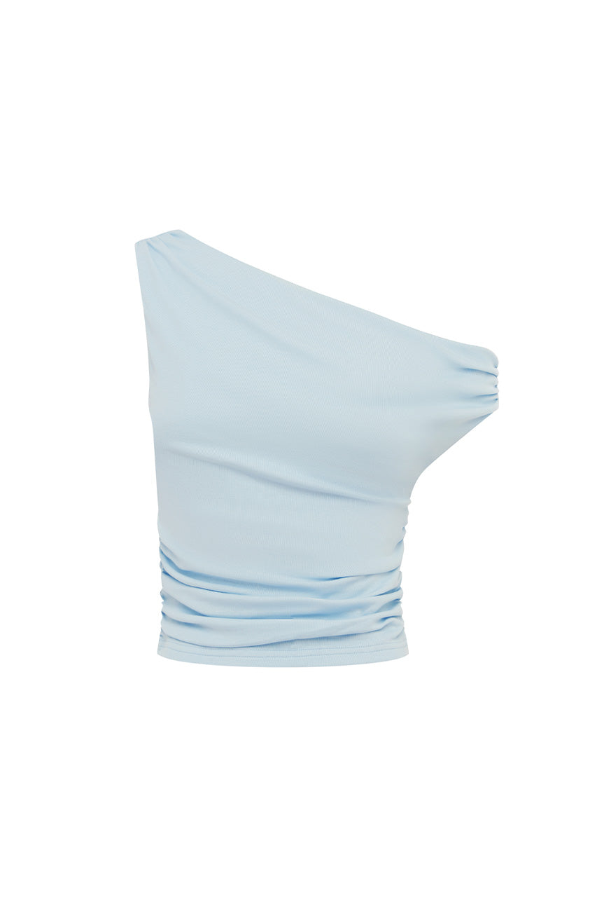 MALANI ONE SHOULDER TOP - BLUE - MALANIONESHOULDERTOP-BLUE
