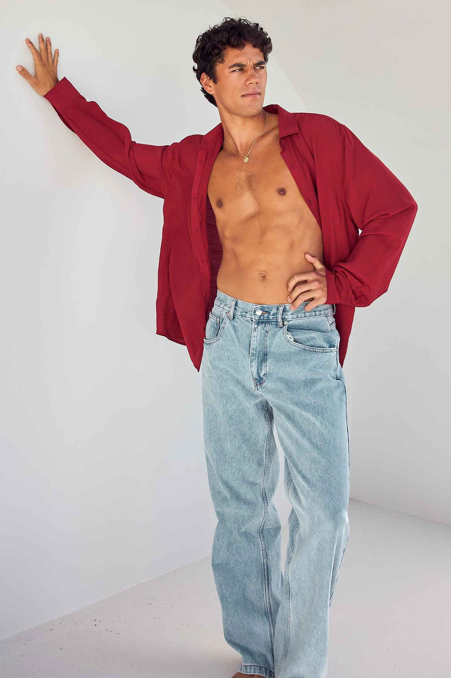 MALO LONG SLEEVE SHIRT - RED - MALOLONGSLEEVESHIRT-RED-1